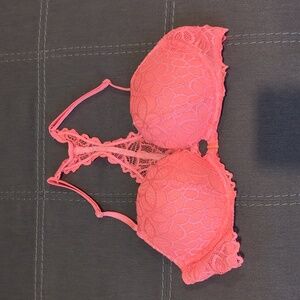 Victoria's secret neon orange bra.